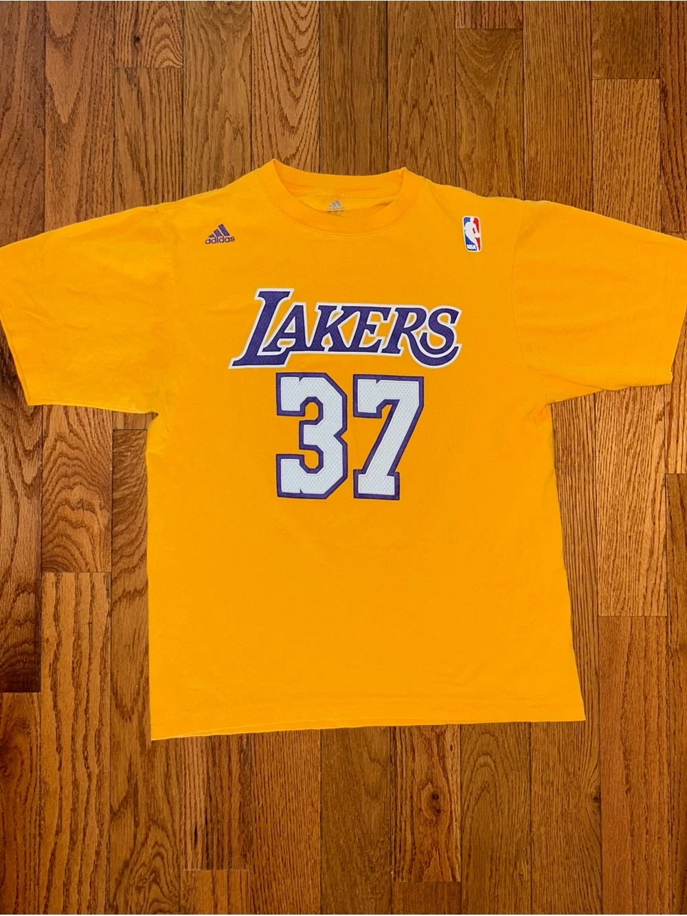 Ron Artest Los Angeles Lakers Adidas Sewn T-Shirt Size Small
